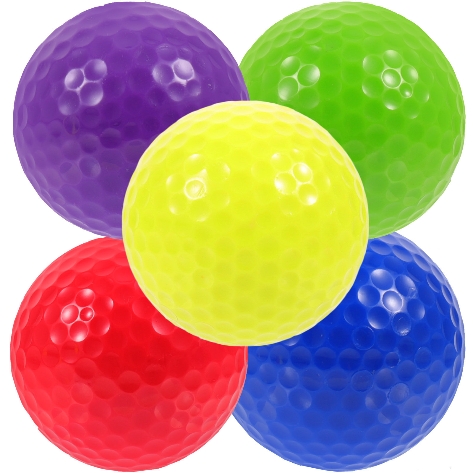 5 Pcs Plastic Practice Golf Ba - Golf Exercise Equipment review and price