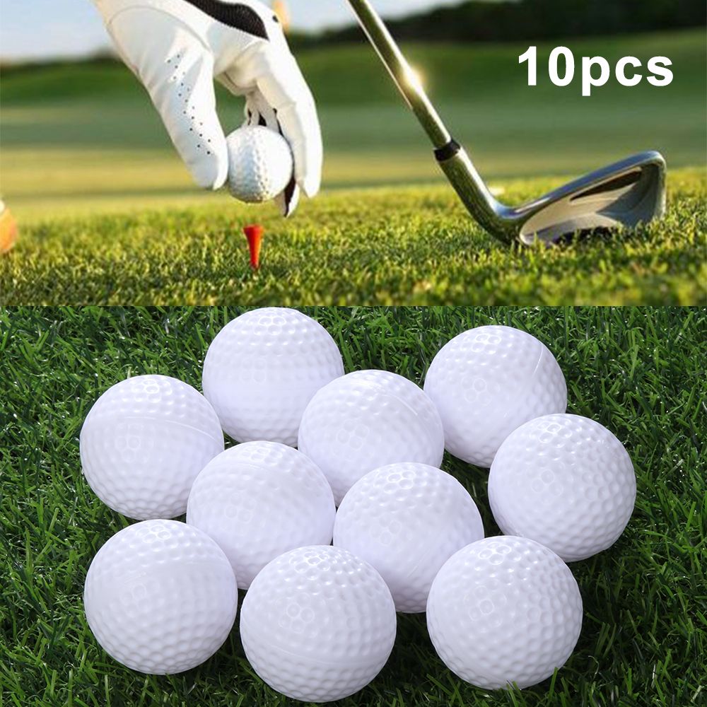 Practice Golf Balls 10 Pcs Whi - Golf Exercise Equipment review and price