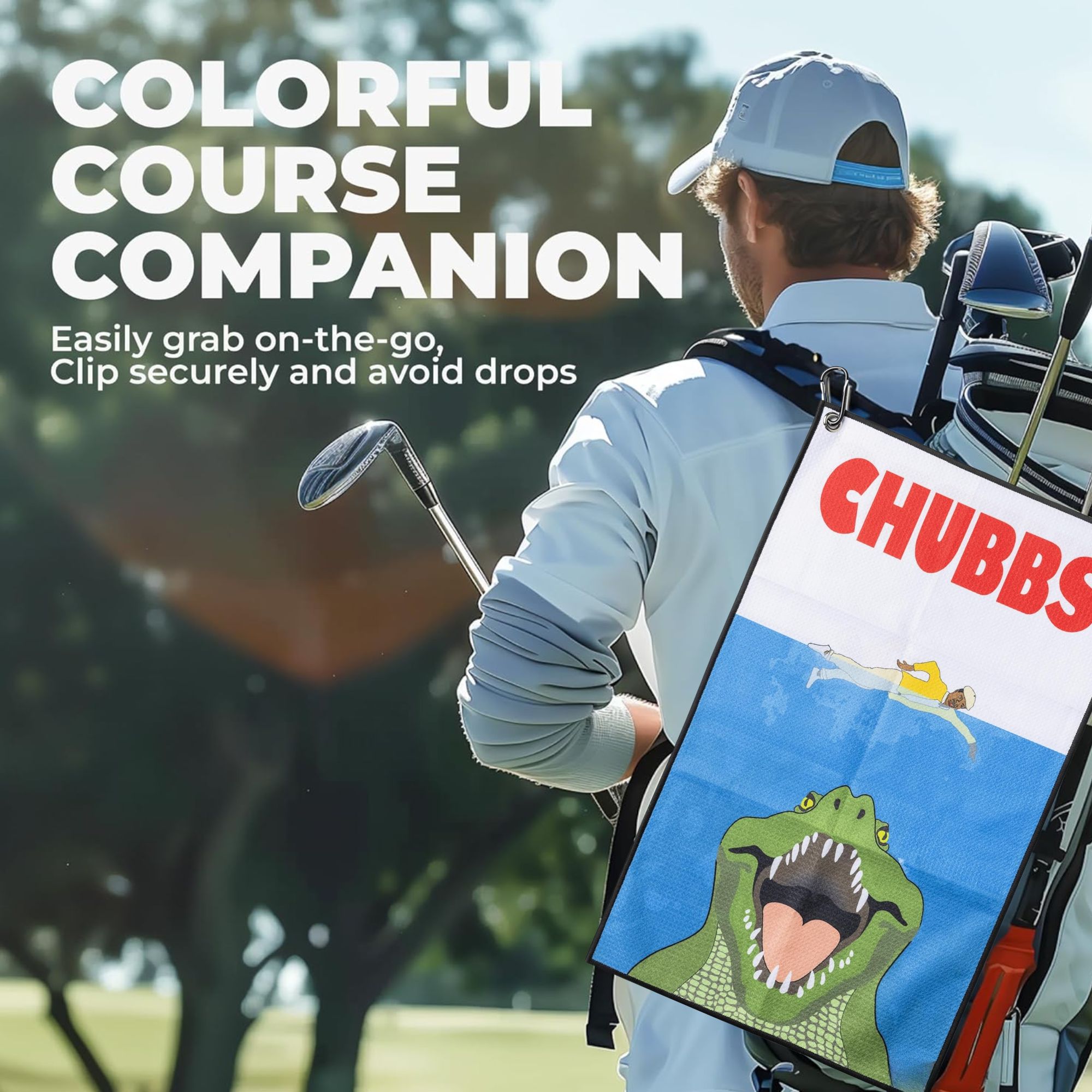 Fun Happy Gilmore Design Golf  - Golf Towel Waffle review and price